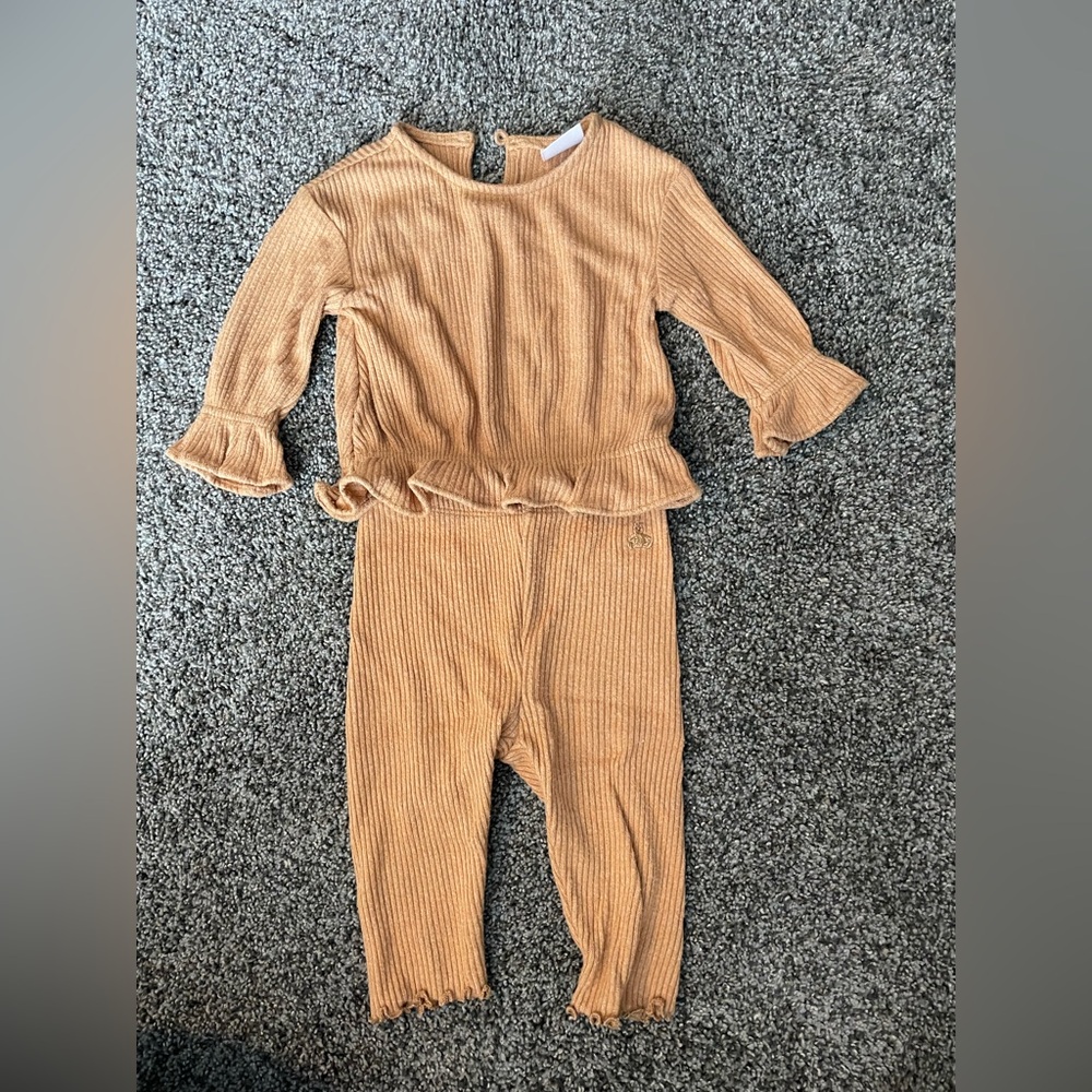 GAP Kids Tan Ribbed matching set